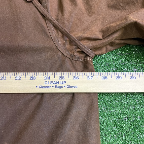DRIZA-BONE Australian Brown Oilskin &‎ Cotton Deluxe Riding Coat-Size 8 Cowboy - Picture 11 of 12